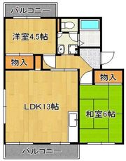 直方comodoの間取り画像