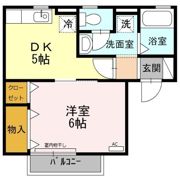 ファンテール Bの間取り画像