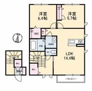 アムルーズ A棟の間取り画像