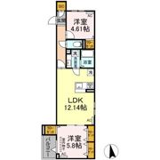セレスティア松江の間取り画像