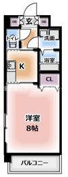 ロータリーマンション香里西之町の間取り画像