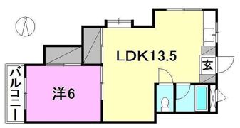 石手ハイツ幸の間取り画像