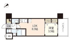 S－RESIDENCE空港通りawesomeの間取り画像