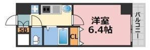 エステムコート梅田天神橋リバーフロントの間取り画像