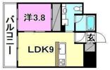 ヴァレーレ県庁前の間取り画像