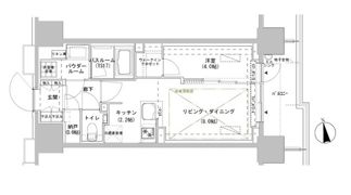 パークスフィア牛込神楽坂の間取り画像