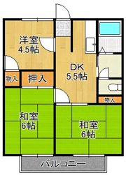 コーポラス栄の間取り画像