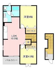 リバーサイド細江Aの間取り画像