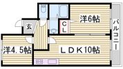 ラムール花隈の間取り画像