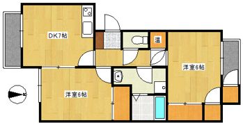 ライトアップ萩丘2番館の間取り画像