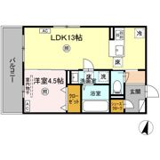 ロイヤルコーポ弓削Ⅱの間取り画像