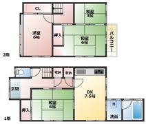 国分2丁目貸家の間取り画像
