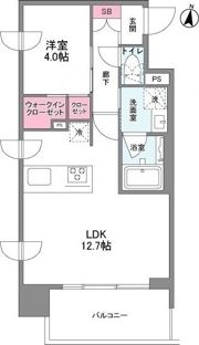 シーズンフラッツ中崎の間取り画像