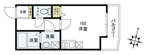 グランディール睦町の間取り画像