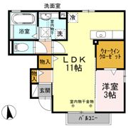Lagrus（ﾗｸﾞﾗｽ） A棟の間取り画像