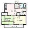 谷津ハイツの間取り画像