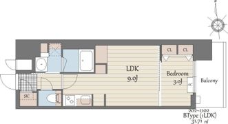 S-RESIDENCE天満橋arの間取り画像