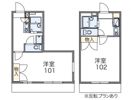 レオパレスセジュールⅡの間取り画像