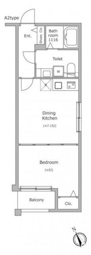 ラクラス四谷三丁目の間取り画像