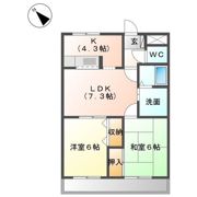 La Floral 壱番館の間取り画像