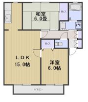 サンガーデン辰巳B棟の間取り画像