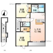 （仮称）柏市船戸 新築アパートの間取り画像
