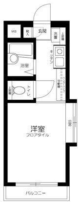 ミリオンコート駒込の間取り画像