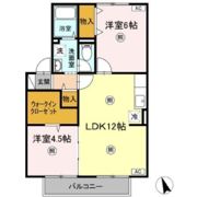 ヴィラージュB棟の間取り画像