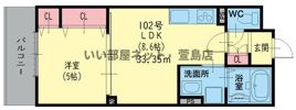 クリエオーレ出口の間取り画像