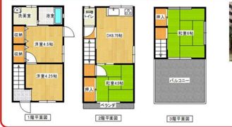 貸家 神戸市東灘区北青木の間取り画像