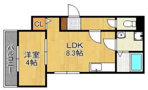 THE NOBLES戸畑Iの間取り画像