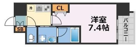 BROAD 新うめきたRESIDENCEの間取り画像