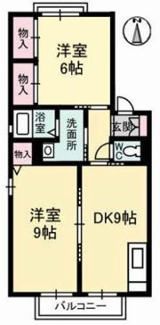レーベン板野 A棟の間取り画像