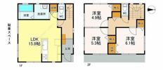小谷場戸建の間取り画像