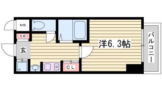 ロイヤルヒル神戸三ノ宮Ⅱの間取り画像
