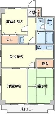 レジデンス富美浜の間取り画像