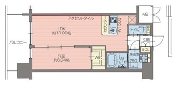 プレジオ梅田の間取り画像