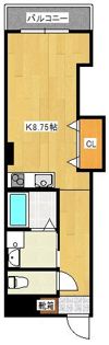 三萩野ビルの間取り画像