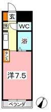 フォーバス Iの間取り画像