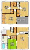 クレイドルガーデン遠賀町今古賀第6 2号棟の間取り画像