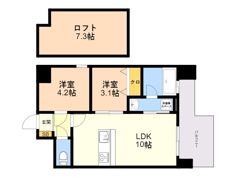 MODERN ASPIRATION The HAKATA Ekimaeの間取り画像