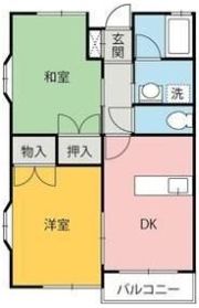 モンパレス赤堀Ⅲの間取り画像
