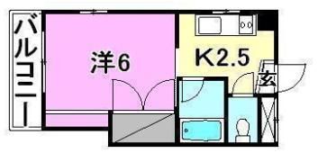 エステート東野の間取り画像