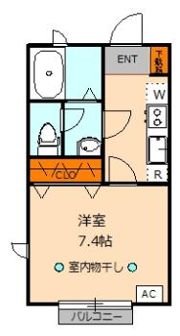 ハイムなゆたIIの間取り画像