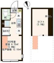 ハーモニーテラス上中里の間取り画像