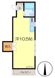 ブルースカイ翼の間取り画像