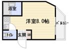 扇マンションにしきの間取り画像