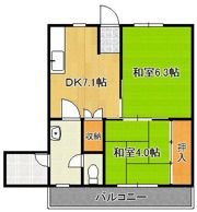 富田ハイツの間取り画像