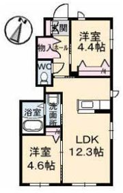 サニーガーデンの間取り画像