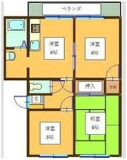 クレール金山B棟の間取り画像